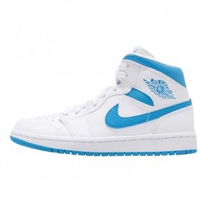 Air Jordan 1 Mid White/UNC Blue WMNS